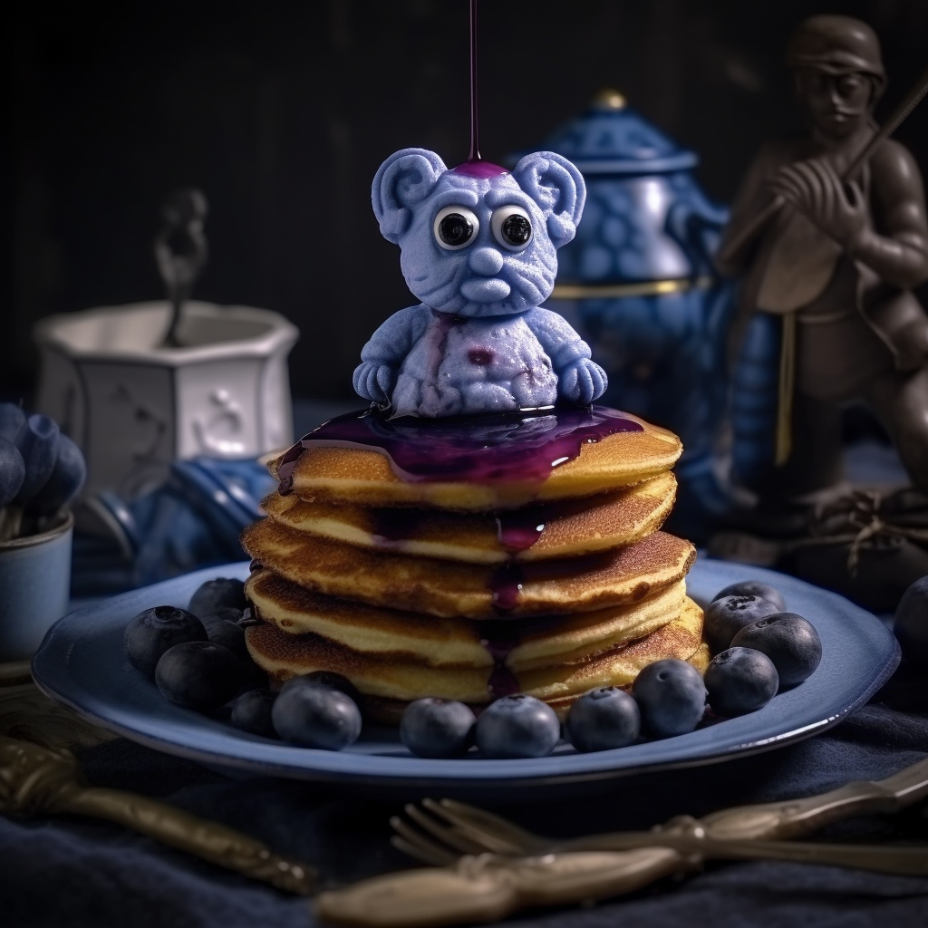 Le Peep’s Blueberry Pancakes