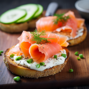Le Peep's Smoked Salmon Bagel Recipe