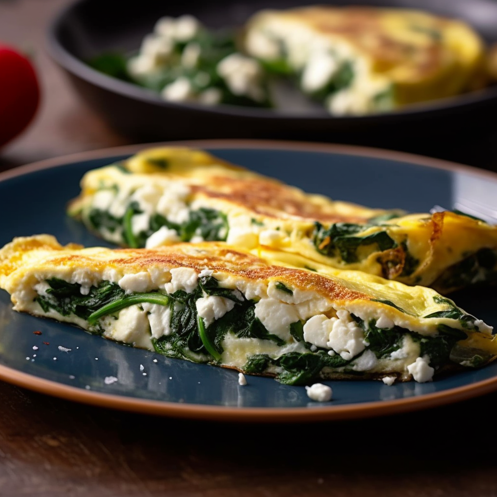 Le Peep's Spinach and Feta Omelette