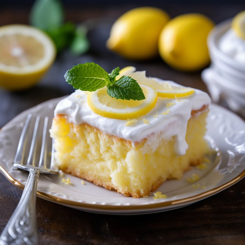 Lemon Poke Cake Recipe