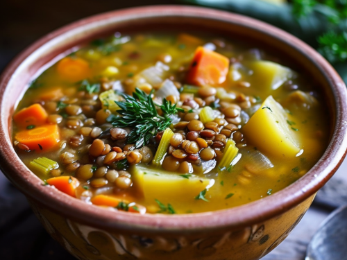 Lentil and Vegetable Bean Soup