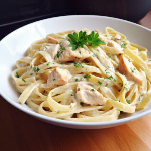 Linguine with Chicken Alfredo Recipe