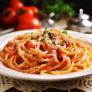 Linguine with Creamy Tomato Sauce Recipe