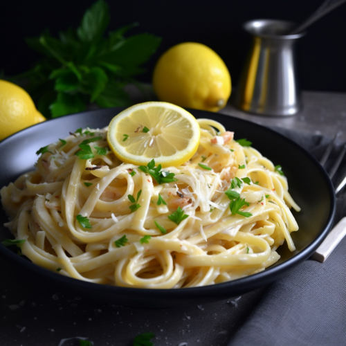 Linguine with Lemon Butter Sauce Recipe
