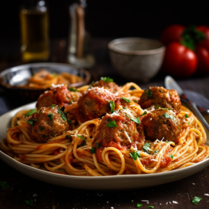 Linguine with Meatballs Recipe