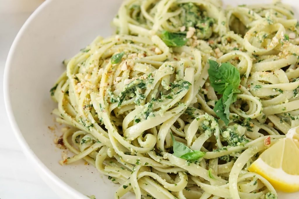 Louise's Italian Cafe Pesto Pasta Recipe