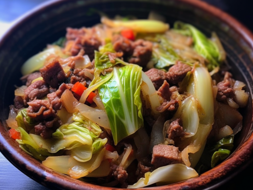 Low Carb Beef and Cabbage Stir Fry Recipe