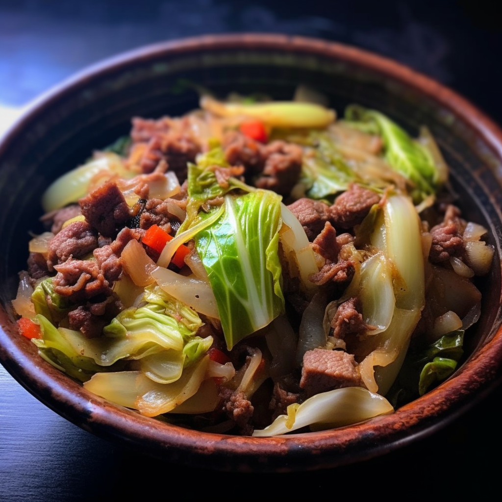 Low Carb Beef and Cabbage Stir Fry Recipe