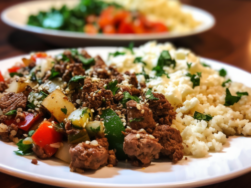 Low Carb Beef and Cauliflower Rice Recipe