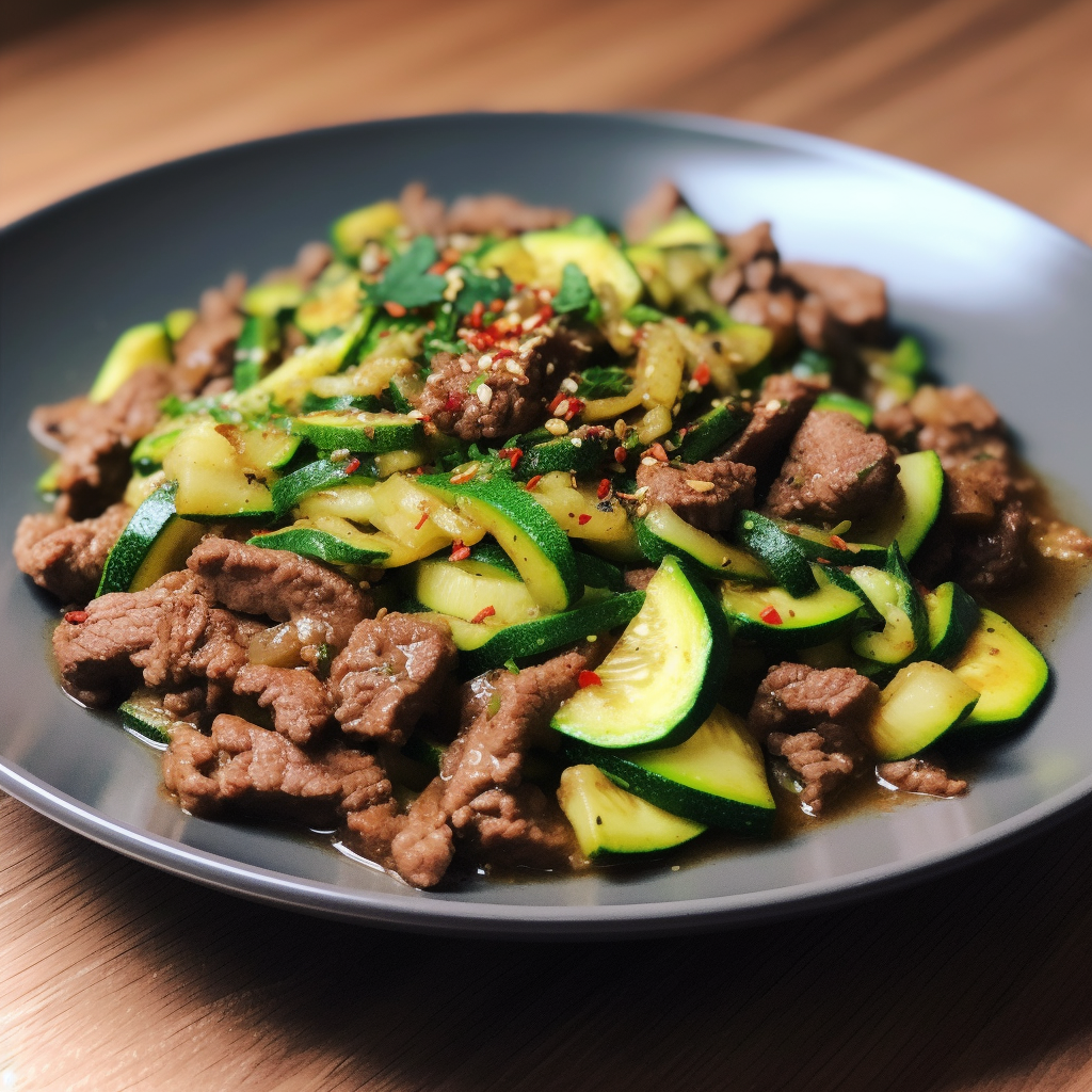 Low Carb Beef and Zucchini Skillet Recipe