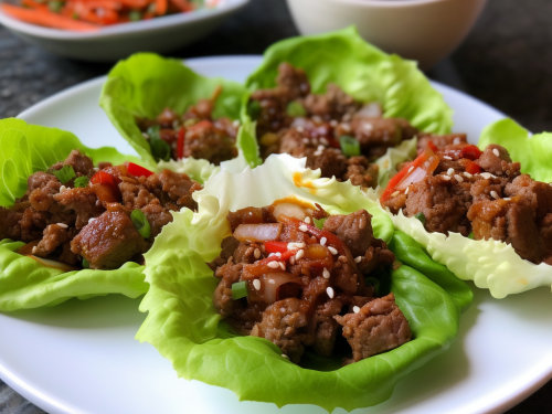 Low Carb Beef Lettuce Wraps Recipe