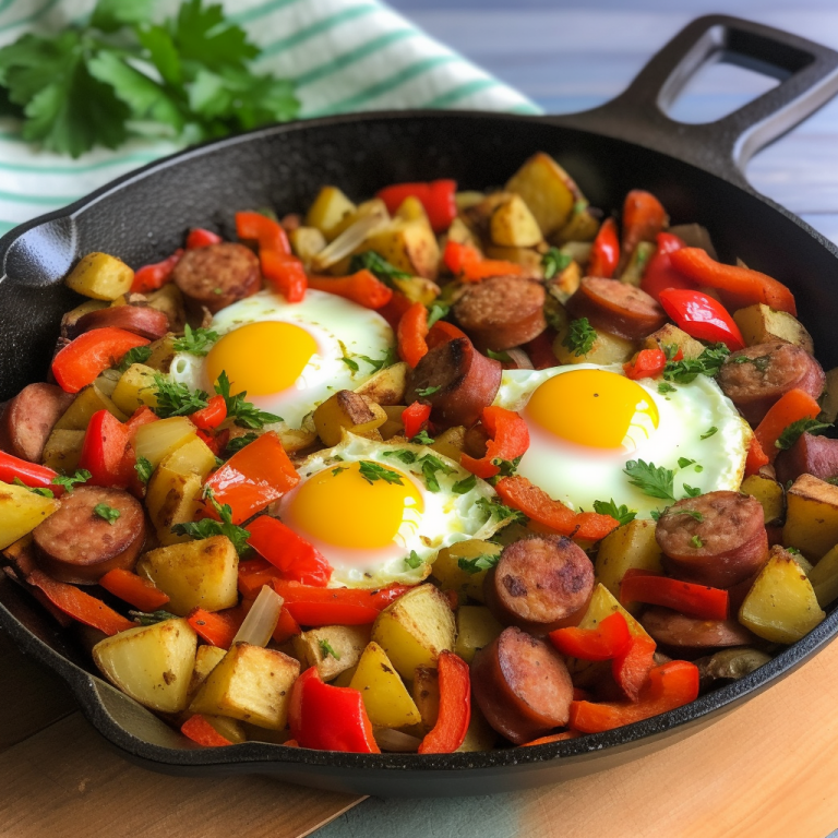 Low Carb Sausage and Pepper Hash Recipe Recipe