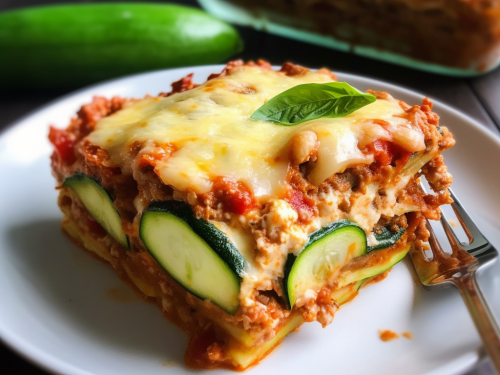 Low Carb Zucchini Lasagna Casserole Recipe