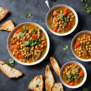 Mackerel and Chickpea Stew