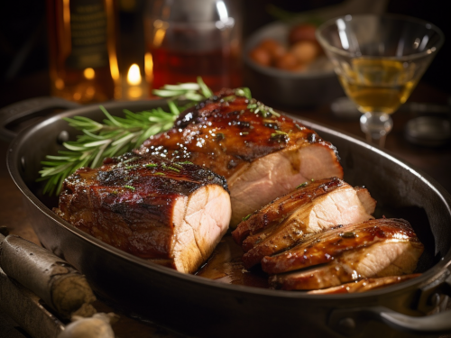Maple-Glazed Bourbon Pork Roast Recipe
