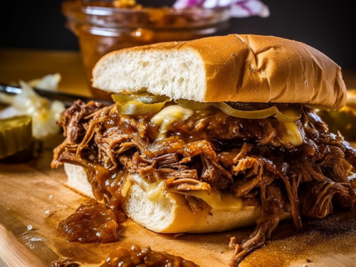 Mark's Feed Store's BBQ Beef Sandwich