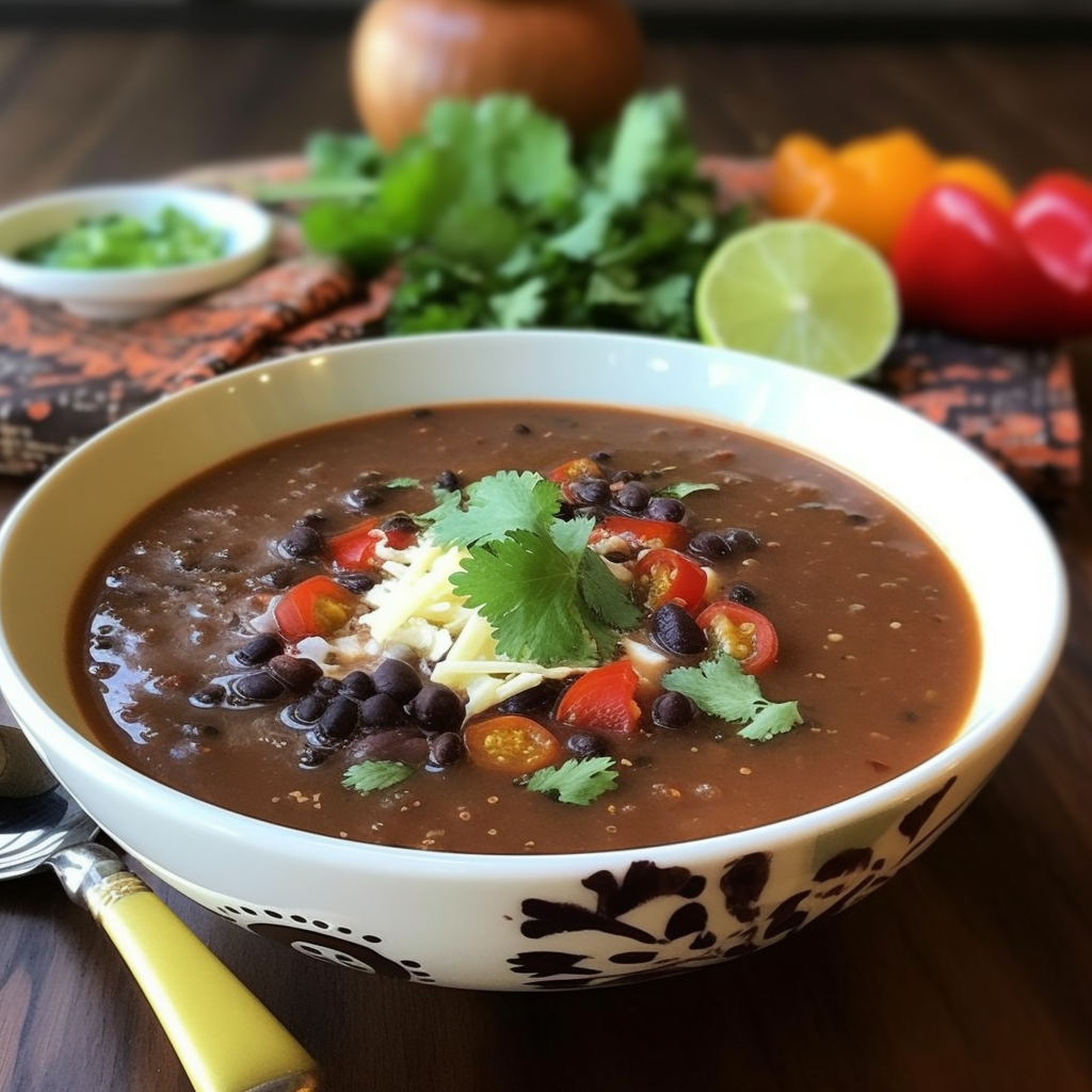 Mexican Black Bean Soup Recipe