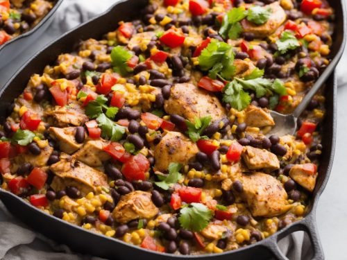 Mexican Chicken Black Bean Casserole Recipe