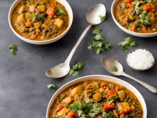Mixed Vegetable and Lentil Curry Recipe