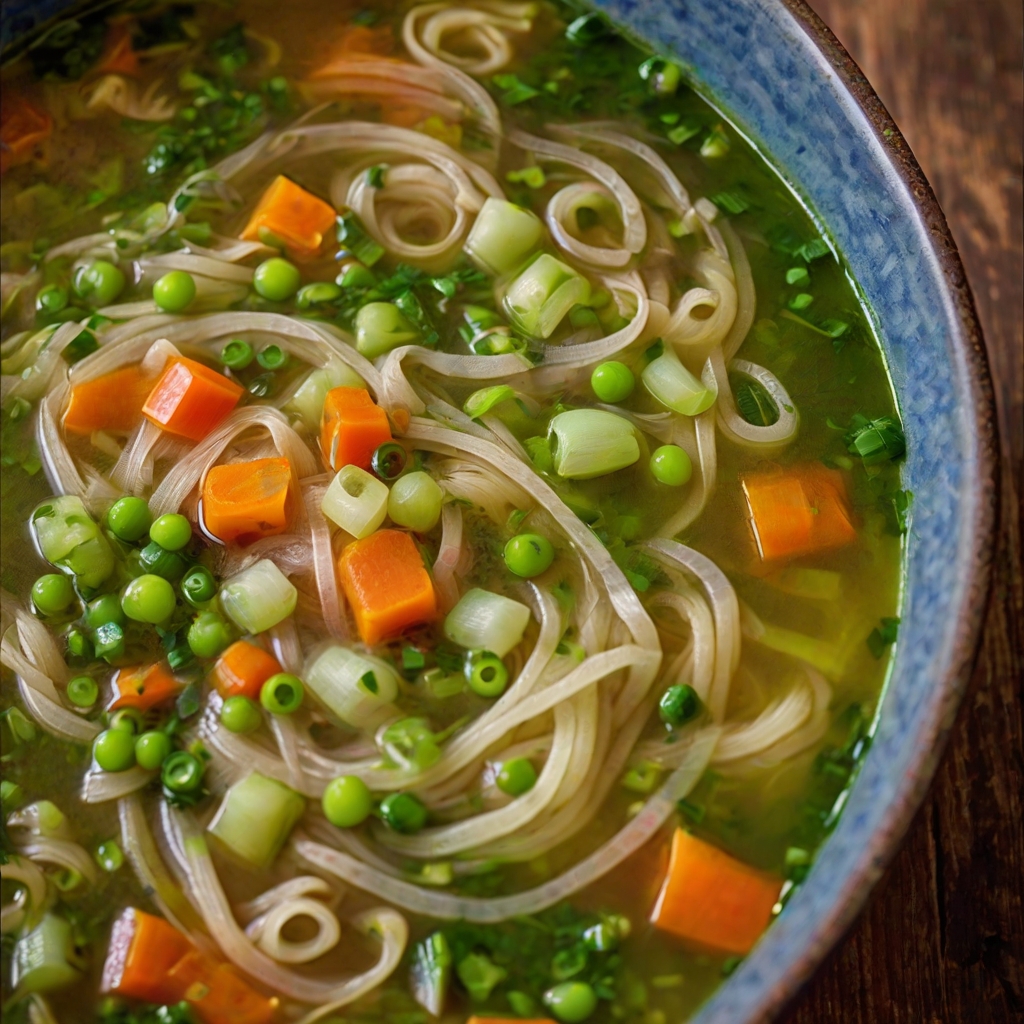 Mixed Vegetable Noodle Soup Recipe