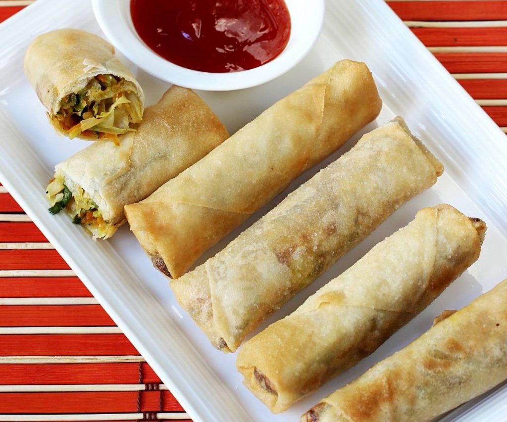 Mixed Vegetable Spring Rolls Recipe