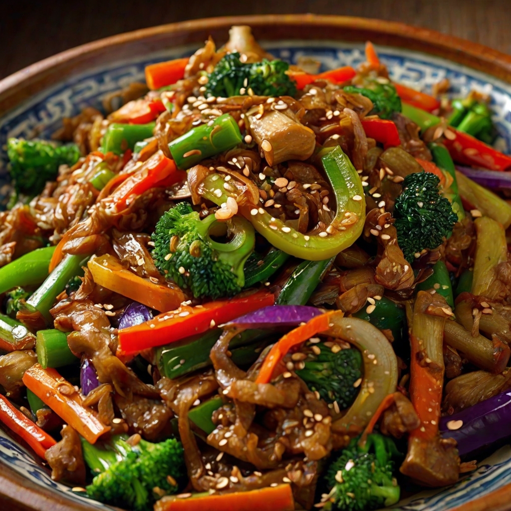 Mongolian Vegetable Stir-Fry