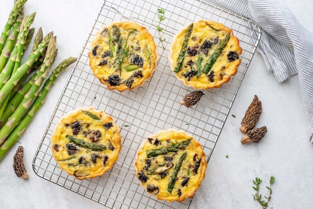 Morel Mushroom and Asparagus Tart Recipe