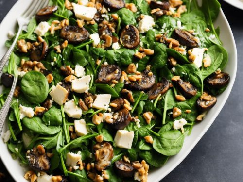 Morel Mushroom and Spinach Salad