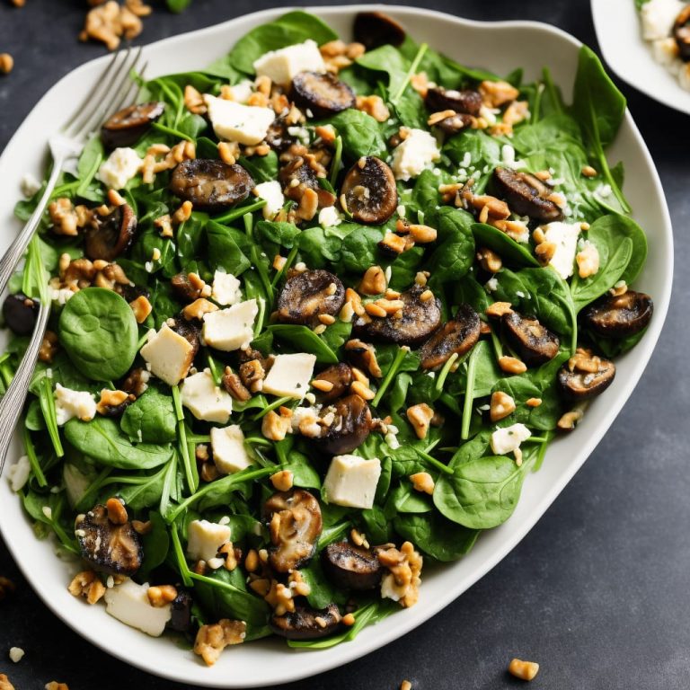 Morel Mushroom and Spinach Salad Recipe