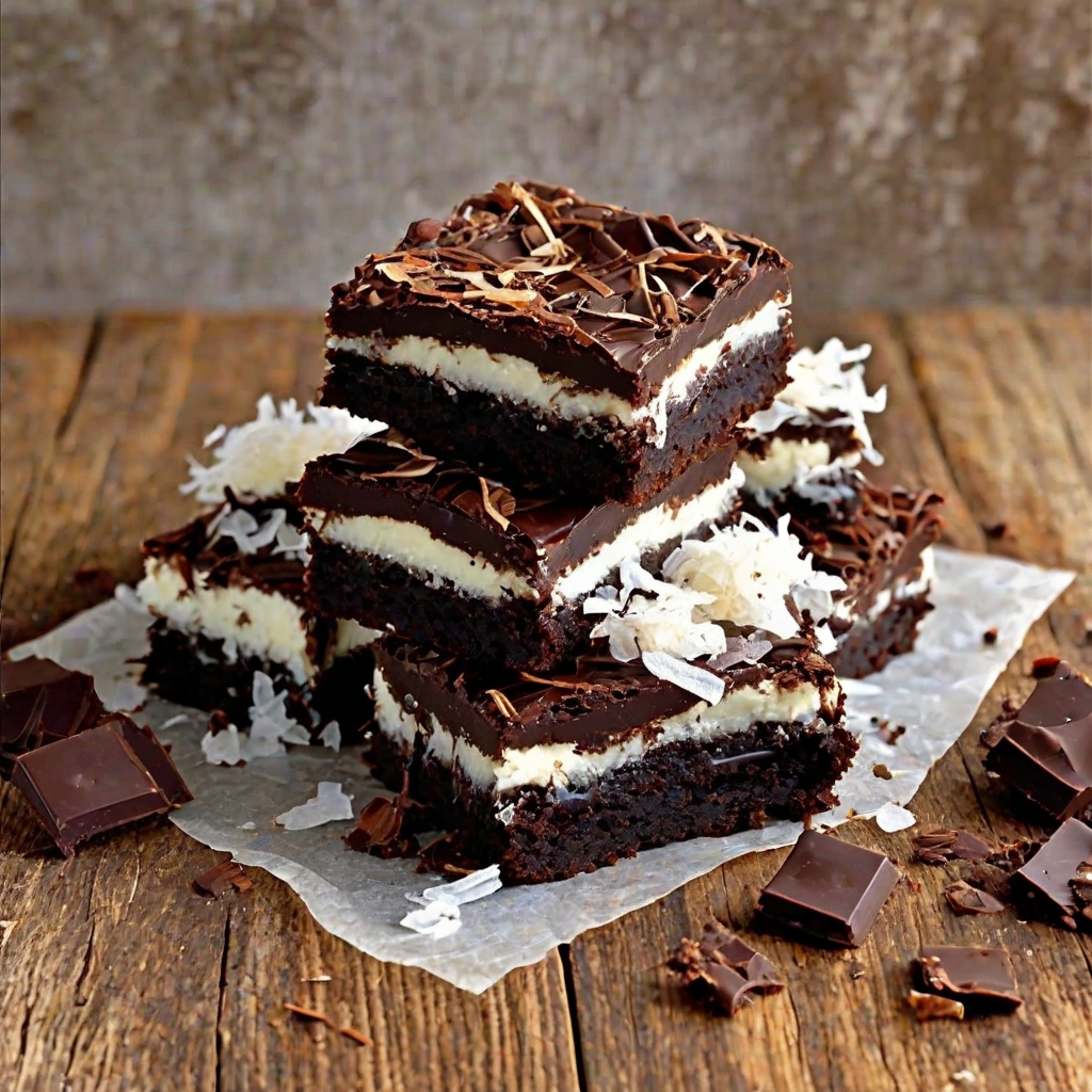 Mounds Coconut Brownies