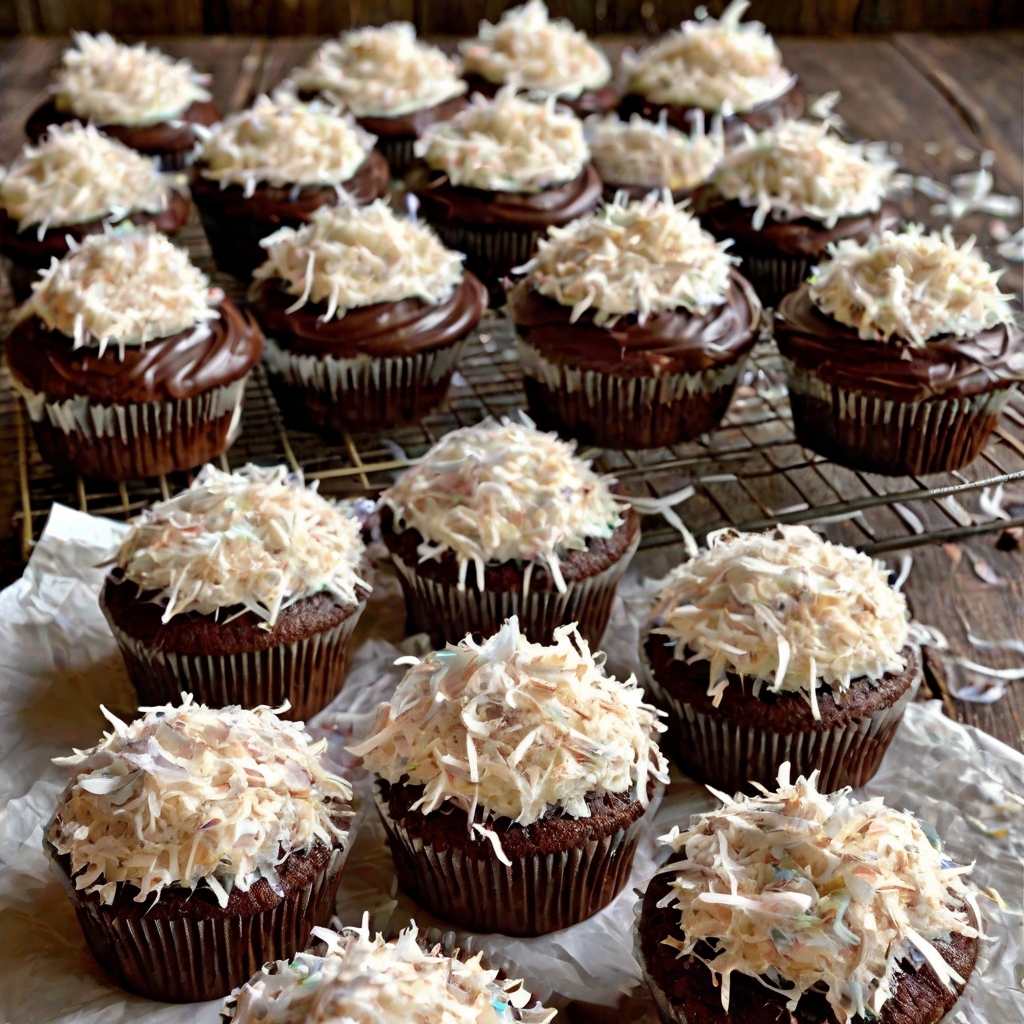Mounds Coconut Cupcakes