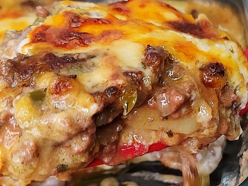 Mushroom-and-Ground-Beef-Casserole-Recipe