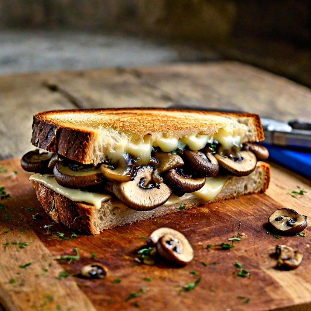 Mushroom and Gruyere Grilled Sandwich