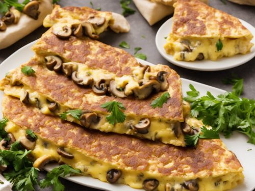 Mushroom and Swiss Cheese Omelette
