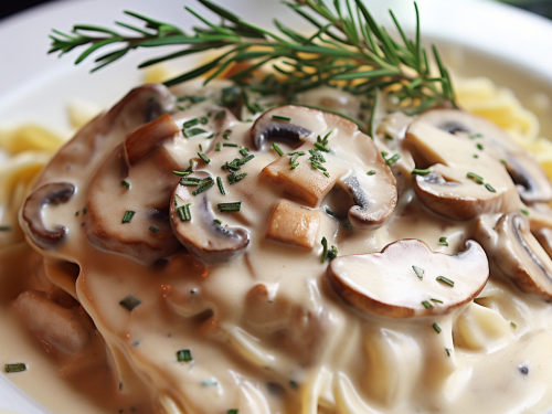 Mushroom and Thyme Cream Sauce Recipe