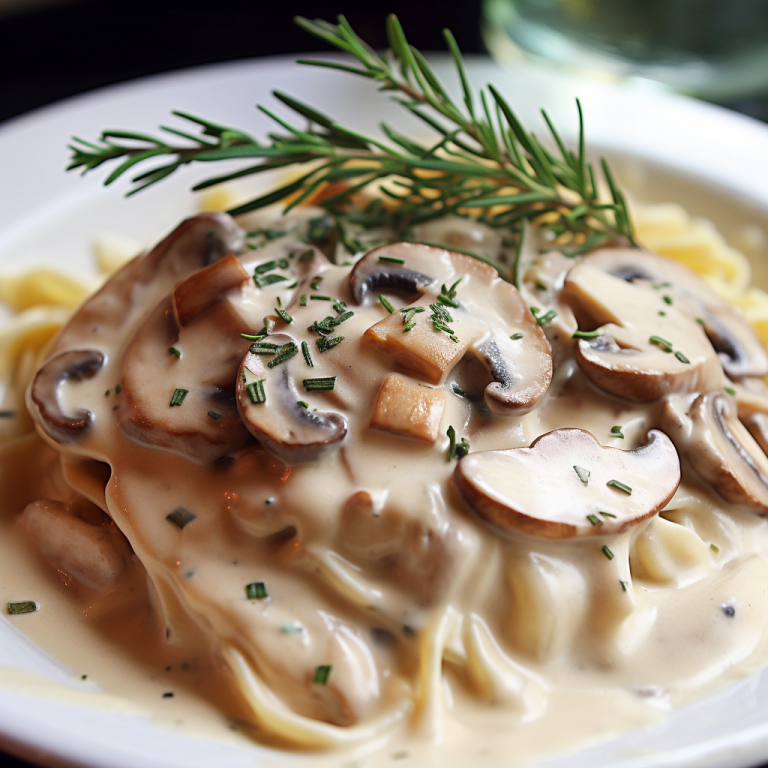 Mushroom and Thyme Cream Sauce Recipe