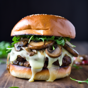 Mushroom Brie Burger Recipe | Recipes.net