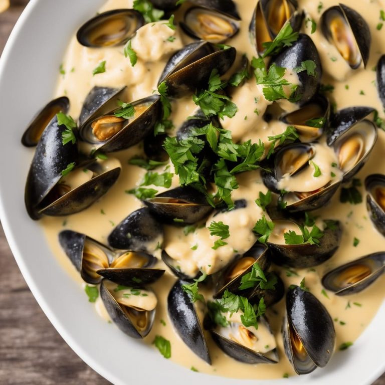 Mussels in Cider Cream Sauce Recipe Recipe