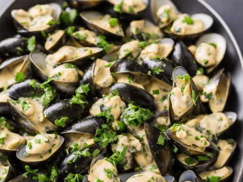 Mussels in Creamy Garlic Sauce Recipe