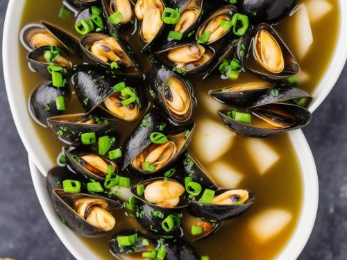 Mussels in Ginger Soy Broth Recipe
