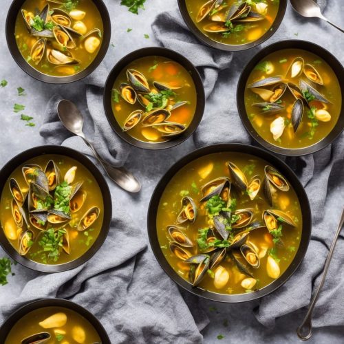 Mussels in Saffron Broth Recipe Recipe