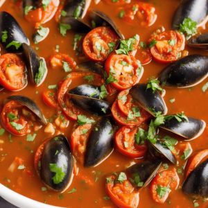 Mussels in Tomato Broth Recipe