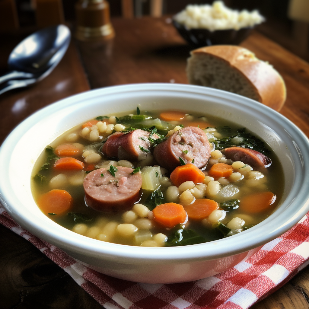 Navy Bean and Sausage Soup Recipe