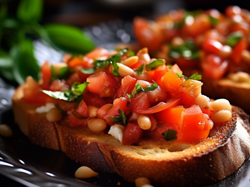 Navy Bean and Tomato Bruschetta Recipe