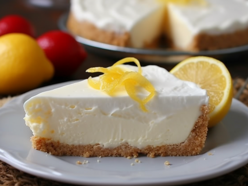 No Bake Lemon Cheesecake Pie Recipe