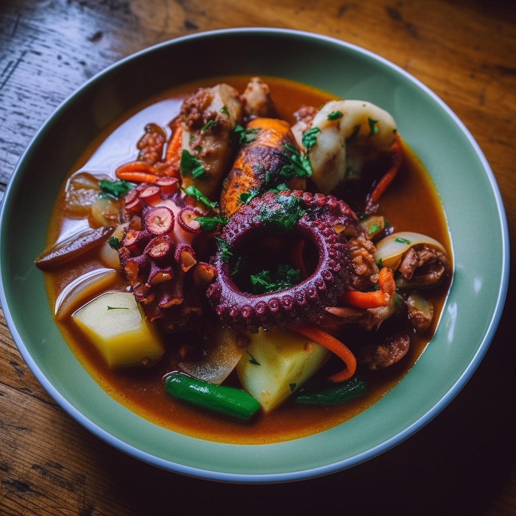 Vietnam Soup With Octopus Vietnam Soup With Octopus