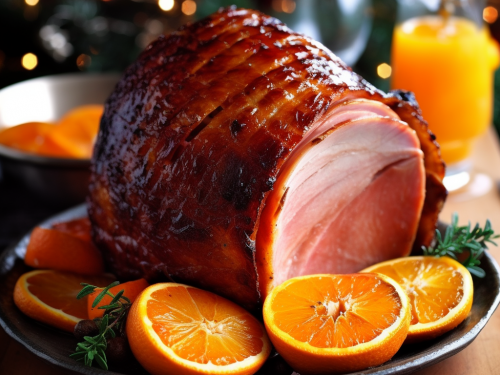 Orange and Clove Glazed Ham Recipe