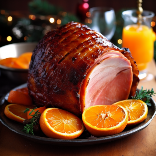 Orange and Clove Glazed Ham Recipe Recipe