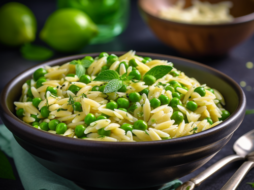 Orzo with Peas and Mint Recipe
