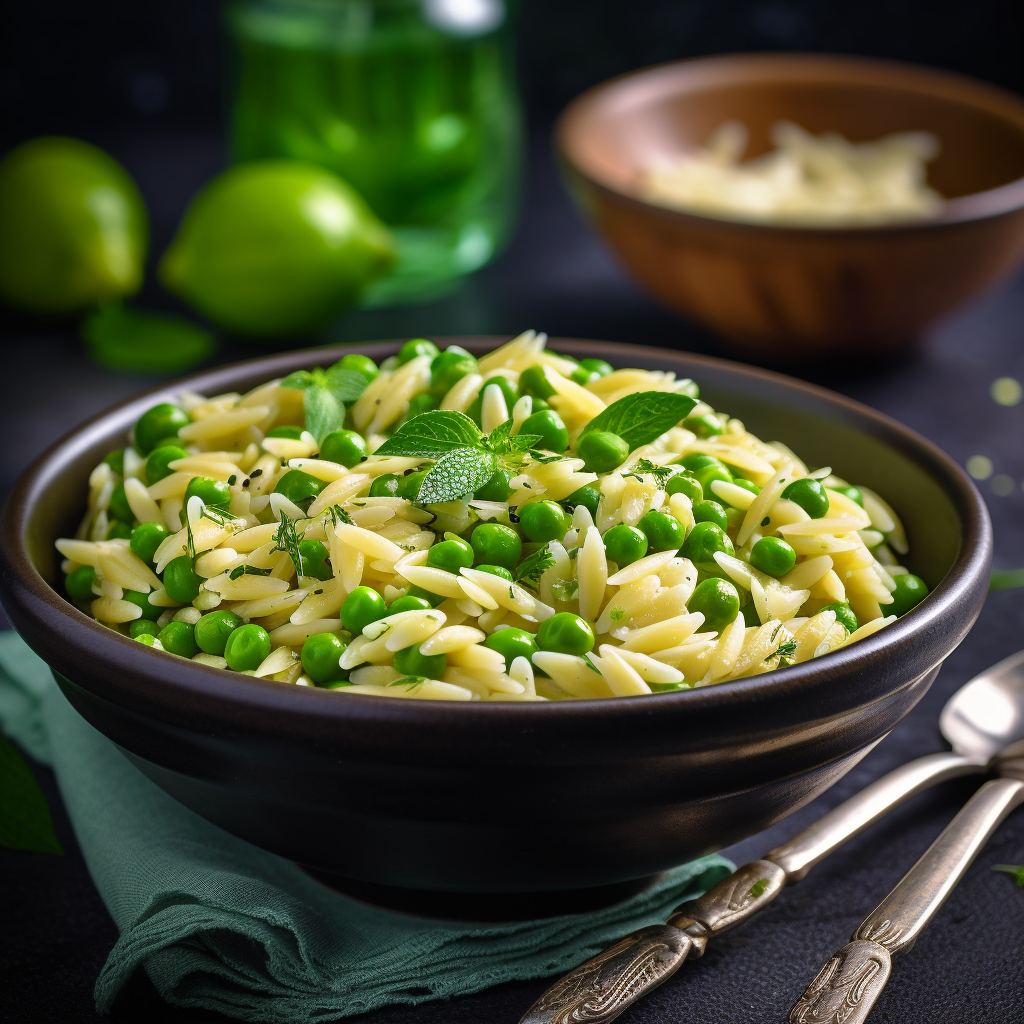 Orzo with Peas and Mint Recipe